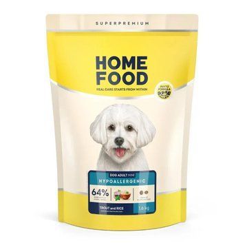 Полнорационный сухой корм для взрослых собак Home Food Mini Гипоаллергенный &laquo;Форель с рисом&raquo; 1.6 кг 2305477027 фото