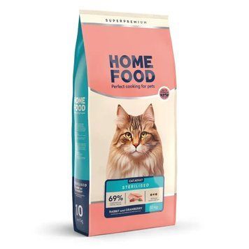 Сухий корм Home Food для дорослих кастрованих/стерилізованих котів &laquo;Кролик та журавлина&raquo; 10 кг 2141684334 фото